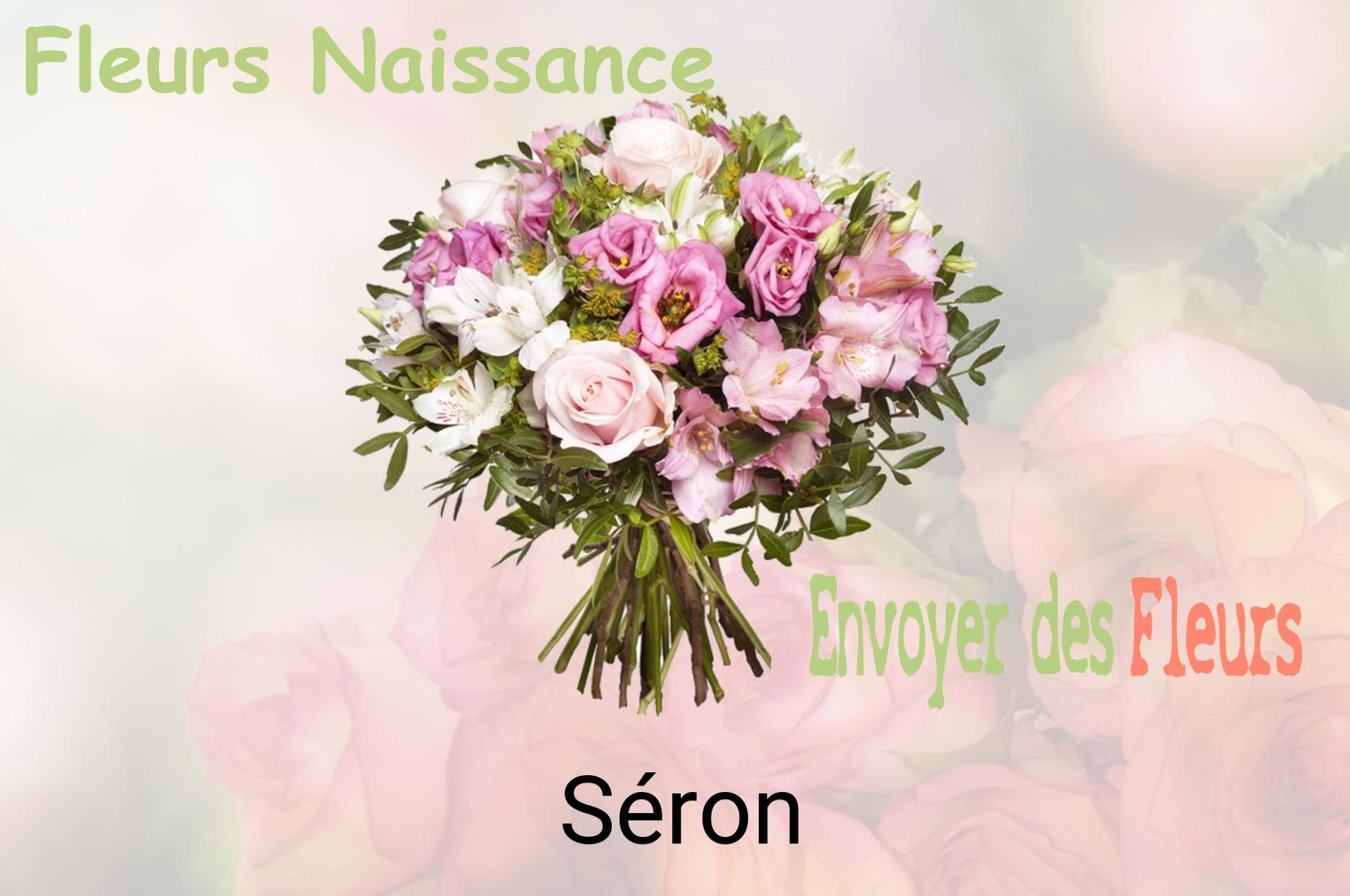 Bouquet de fleurs de naissance livré à Séron